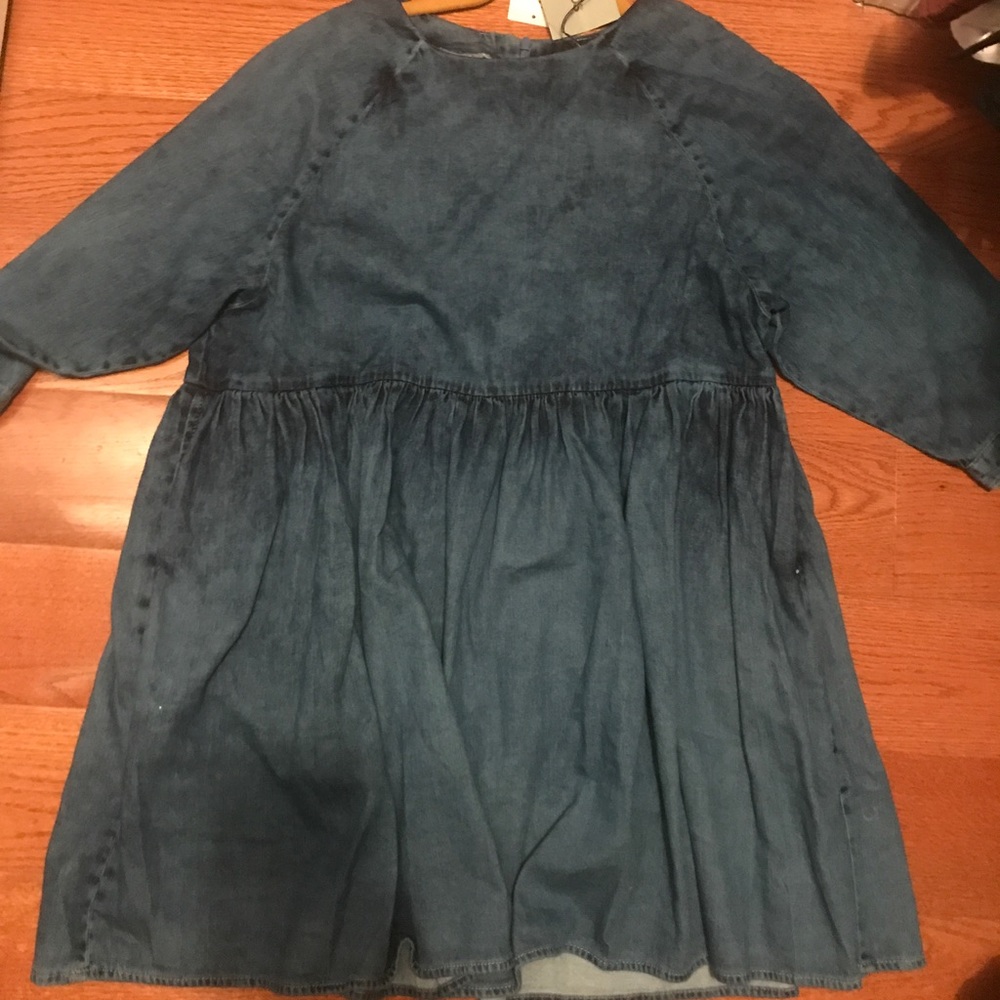 Asos denim baby doll dress